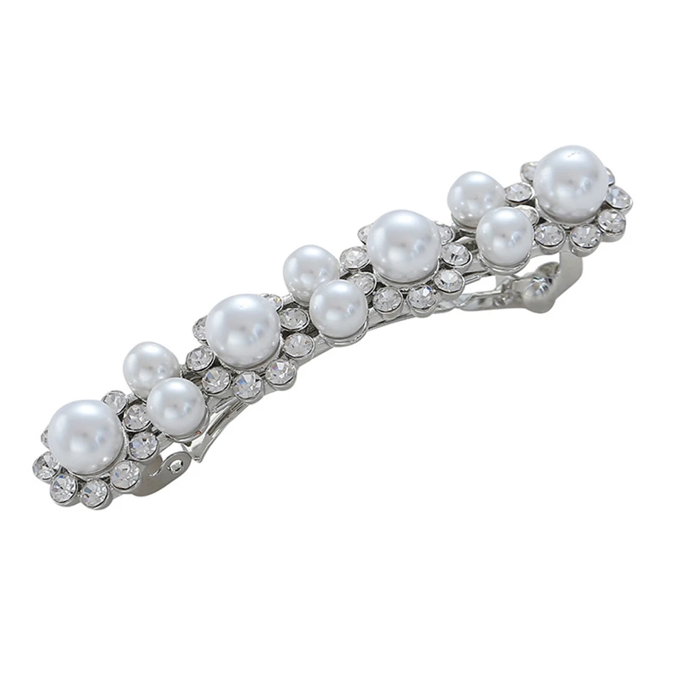 

2019 New Round pearl hair clip Hair Barrette Stick Hairpin Hair Styling Accessories For Women Girls Pearl Hair Clip dropshipping