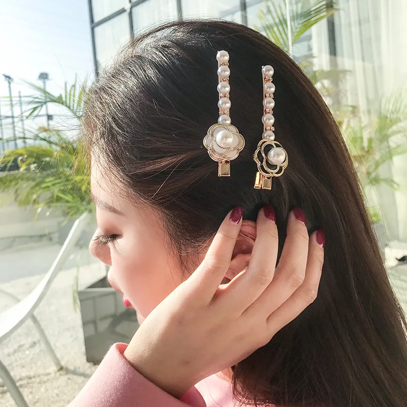 Женская заколка-пряжка в Корейском стиле Винтажная с цветком камелии заколка для