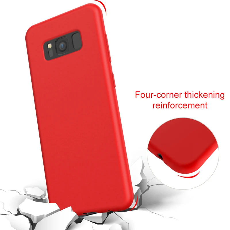 Soft Liquid Silicone Case for Samsung Galaxy S10e S10 Plus phone case tpu protection back cover s10+ s10plus s 10 e funda couqe |