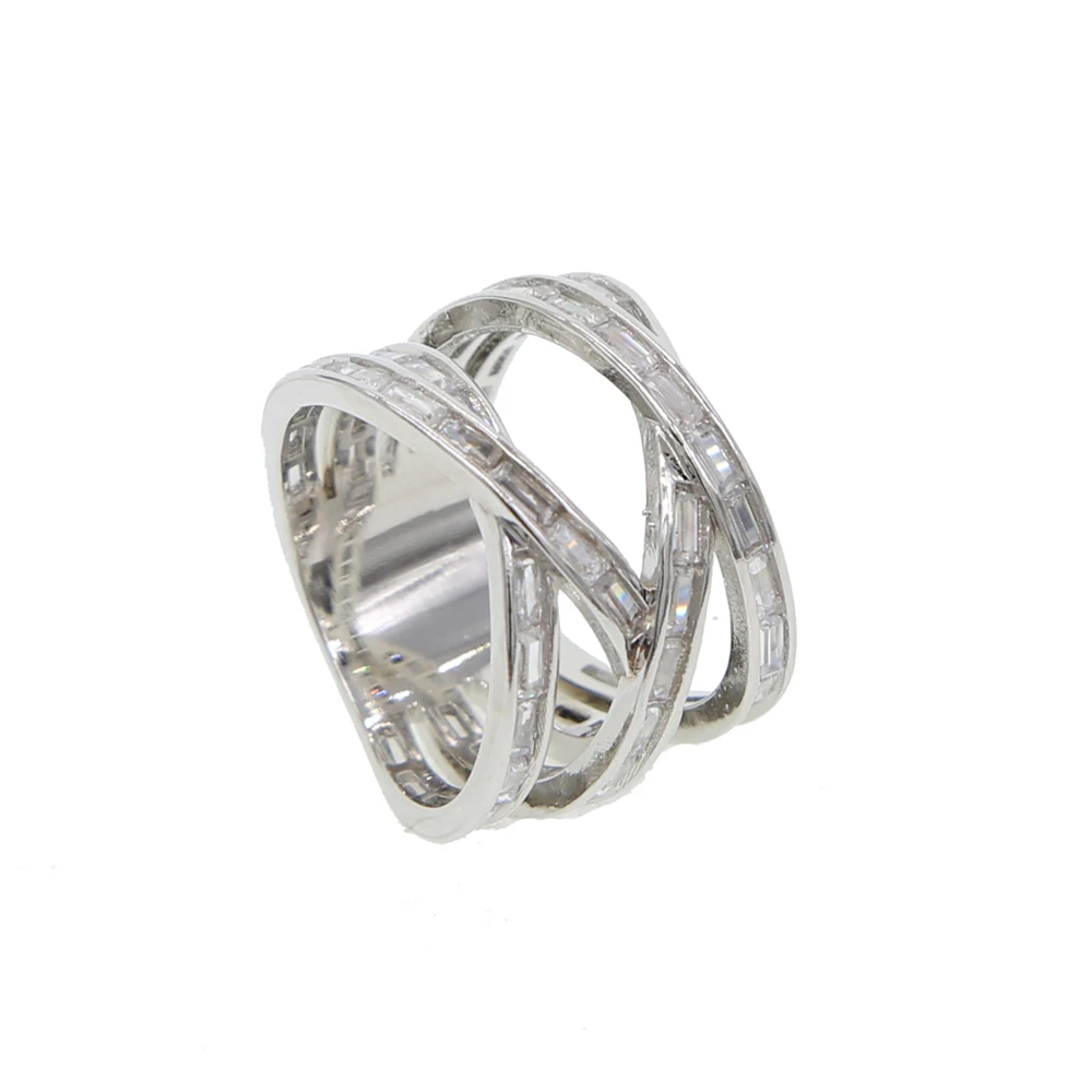 Мужское Двухслойное кольцо с фианитом покрытое серебром|layered ring|x ringelegant ring |