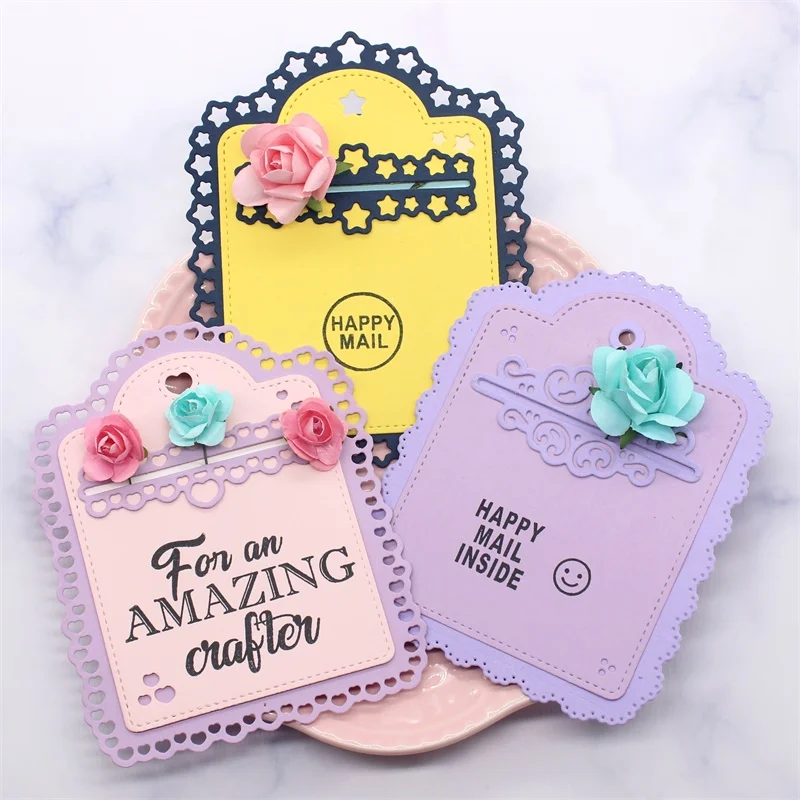 ZFPARTY карманная бирка рамка металлические штампы трафареты для сделай сам