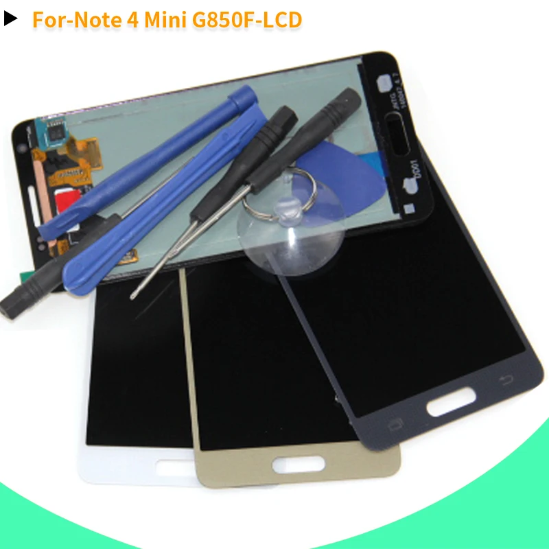 Фото Запасные части для экрана AMOLED SAMSUNG Galaxy Alpha ЖК дисплей Note 4 MINI G850 G850F сенсорный