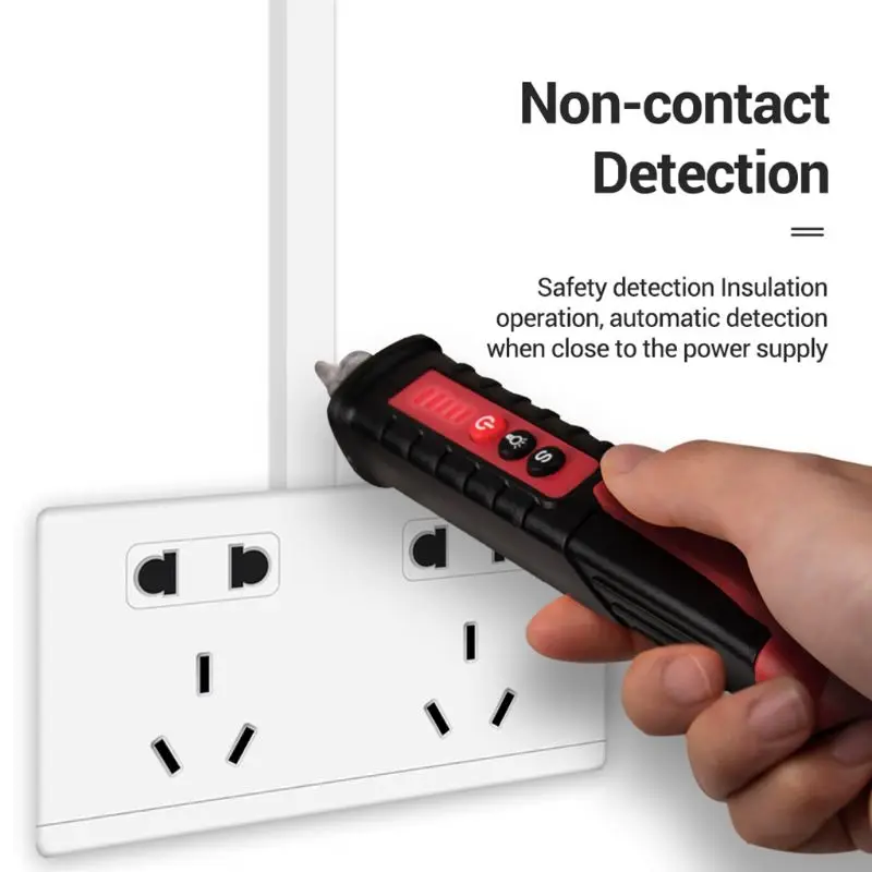 

VD802 Non-contact AC Voltage Detector Tester Meter 12V-1000v Pen Style Electric Indicator LED Outlet AC Induction Voltage Dectet