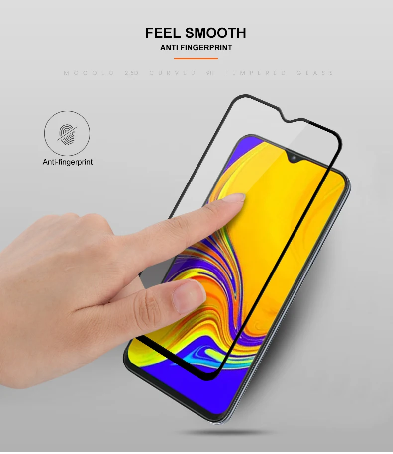 Стеклянная пленка Mocolo 9H для samsung Galaxy A20 A30 A40 A50 A70 A90 защита экрана полное покрытие A20e A20s пленка из закаленного стекла