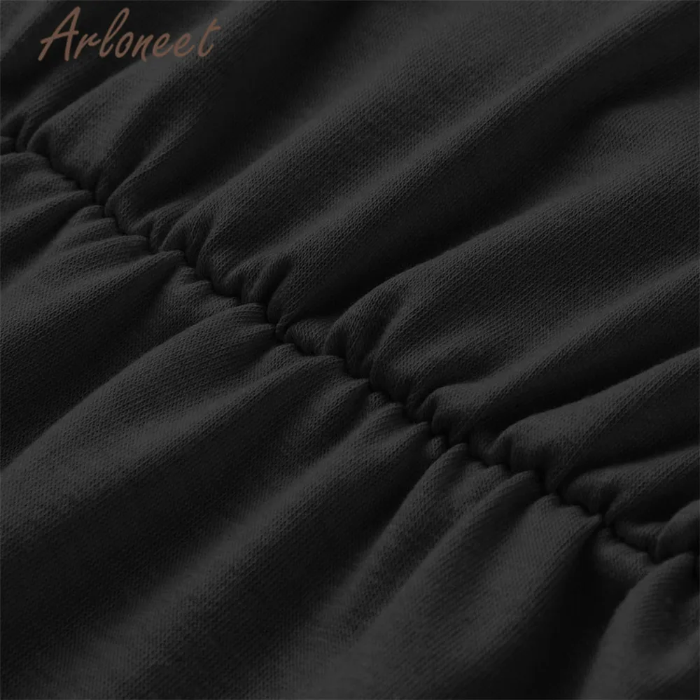 ARLONEET/женская одежда Топы для беременных Хлопковая мягкая Однотонная футболка