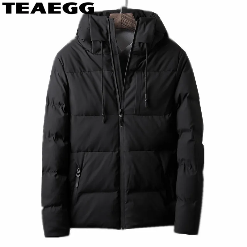 TEAEGG теплая хлопковая парка для мужчин одежда 2019 Veste Homme зимнее пальто с капюшоном