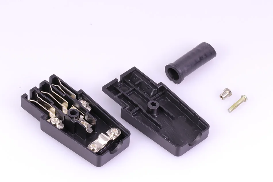 100 шт. 220 В DC/AC power jack терминал 3pin AC/DC разъем питания провода разъема мужской женский