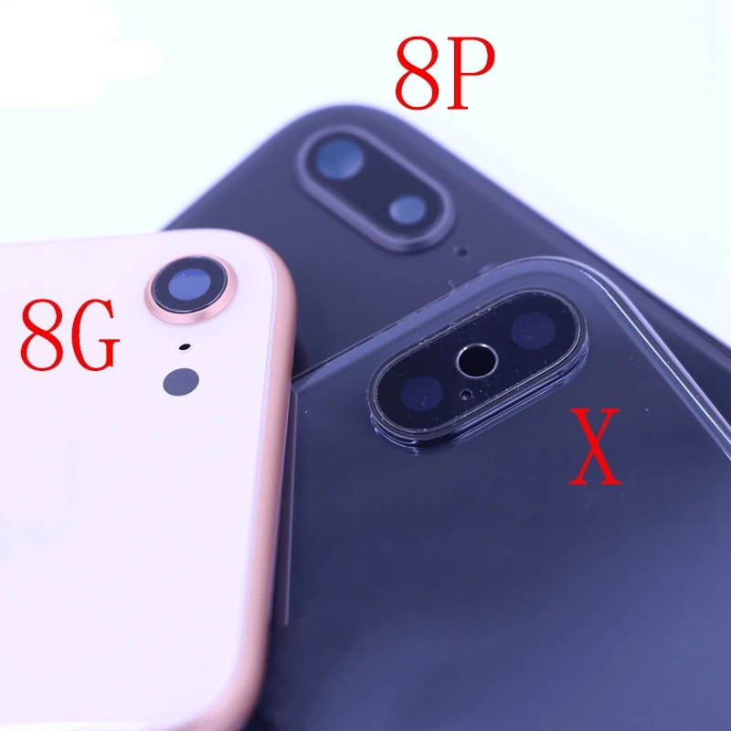 Задний корпус для iPhone 8 металлический крышка батареи Plus Корпус средний Замена