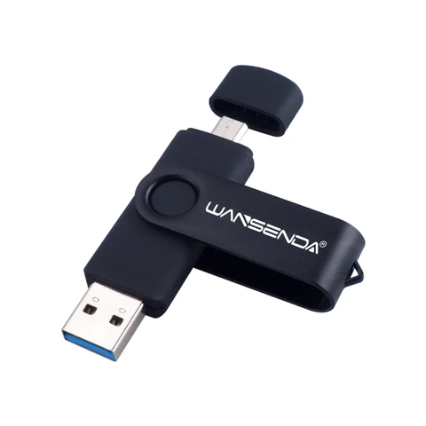 Новый USB 3.0 wansenda OTG USB флеш-накопитель для смартфонов/планшетов/pc 8 ГБ 16 ГБ 32 ГБ 64 ГБ 128 ГБ флешки высокая скорость Флеш накопитель пакет