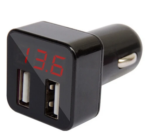 Портативный 3.4a Dual USB Автомобильное Зарядное устройство универсальный детектор