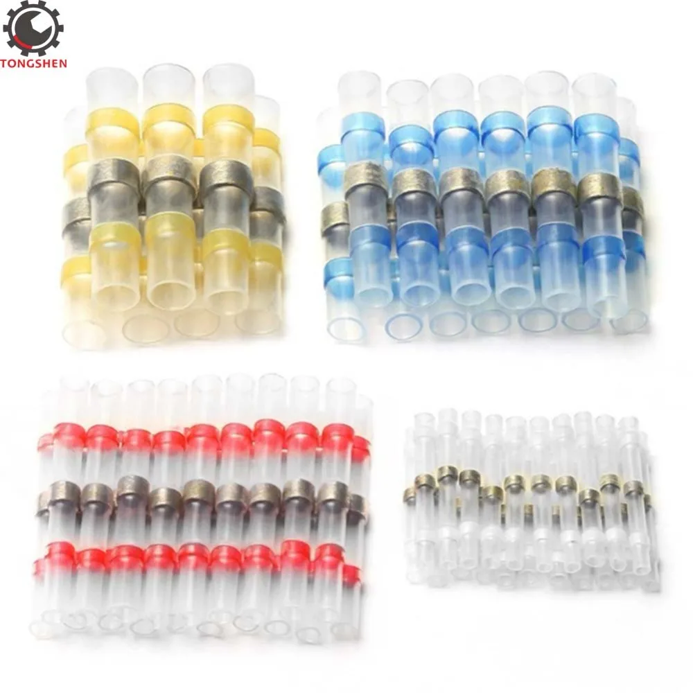 

8Pcs Waterproof Seal Heat Shrink Butt Terminals Solder Sleeve Wire Connectors Soldering Terminals Wire Cable Connector