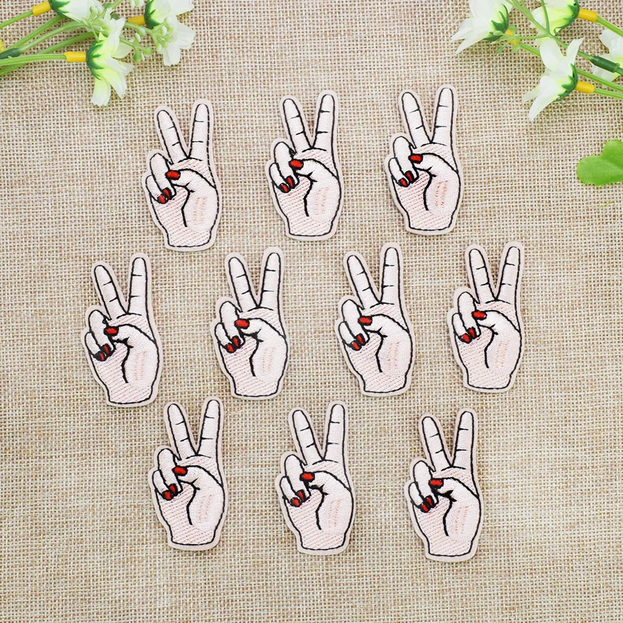 10 шт. патчи для одежды с вышивкой ножницами|iron patches for clothing|embroidery patchpatches clothing iron |