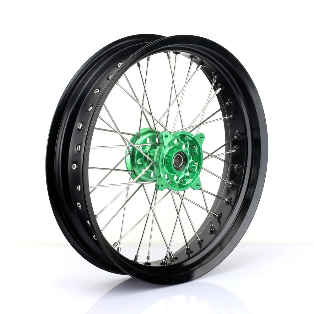 Ступица колеса BIKINGBOY 3 5*17 &quotMX Supermoto 36 спиц для KAWASAKI KX250F KX450F 06 07 08 09 17 KX125 KX250 13|Обода| |