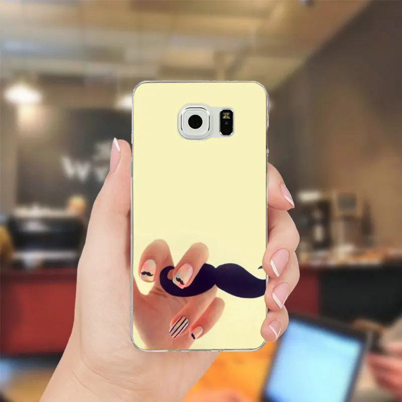 Я люблю Усы Мягкие TPU кремния телефон чехлы для samsung Galaxy Note 2 3 4 5 8 S2 S3 S4 s5 мини S6 S7 S8 S9