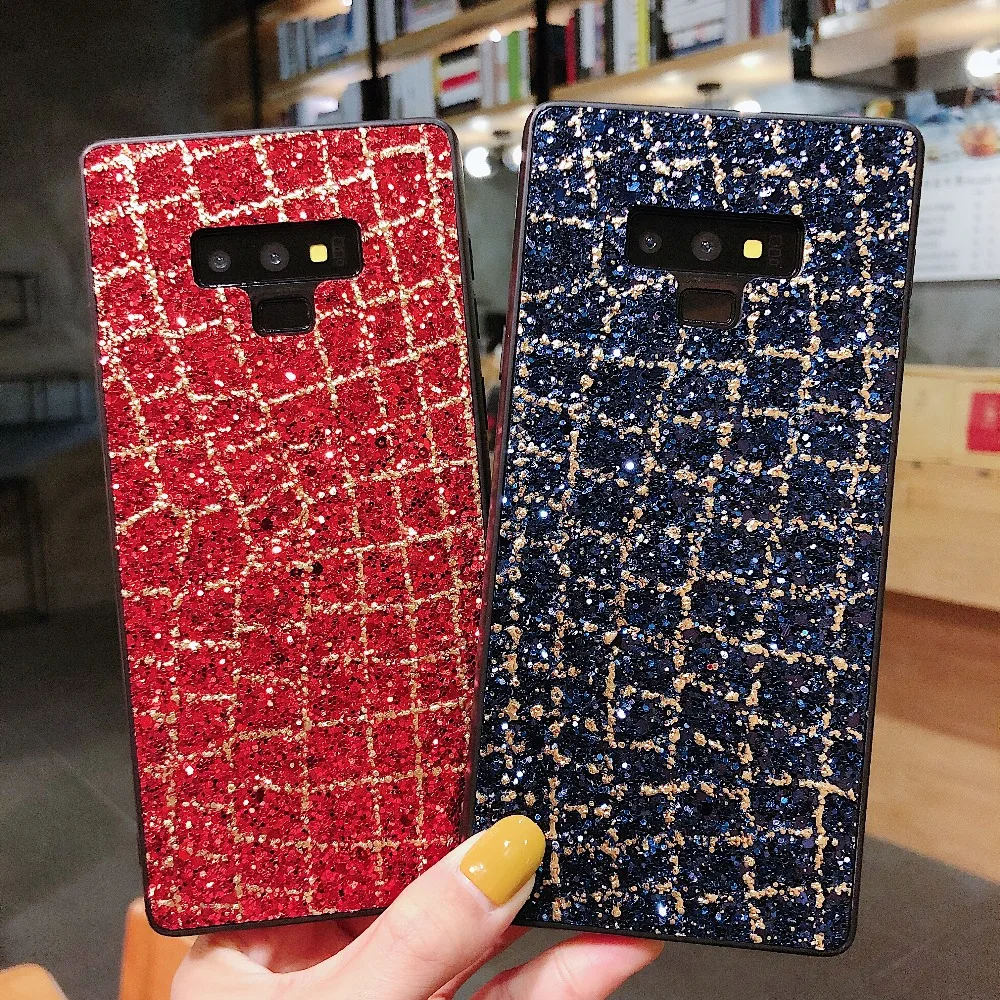 Чехол для Samsung S10 Plus S10e S9 S8 S7 Edge Note 9 8 S20 Ultra Note10 блестящий чехол в Корейском стиле