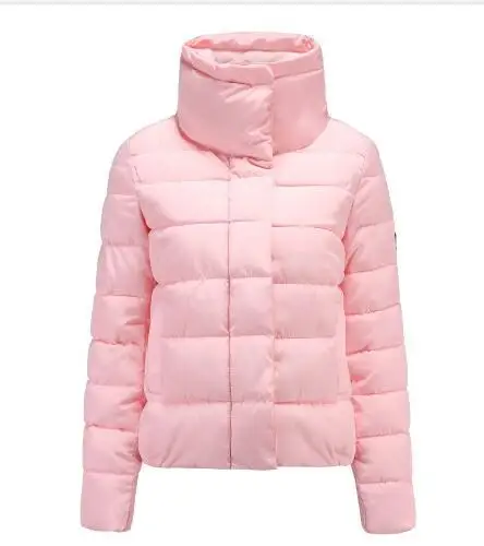 

Causal Stand Collar Warm Winter Coat Women Nice New Down Parkas Cotton Padded Jacket Girls Slim Female Parka