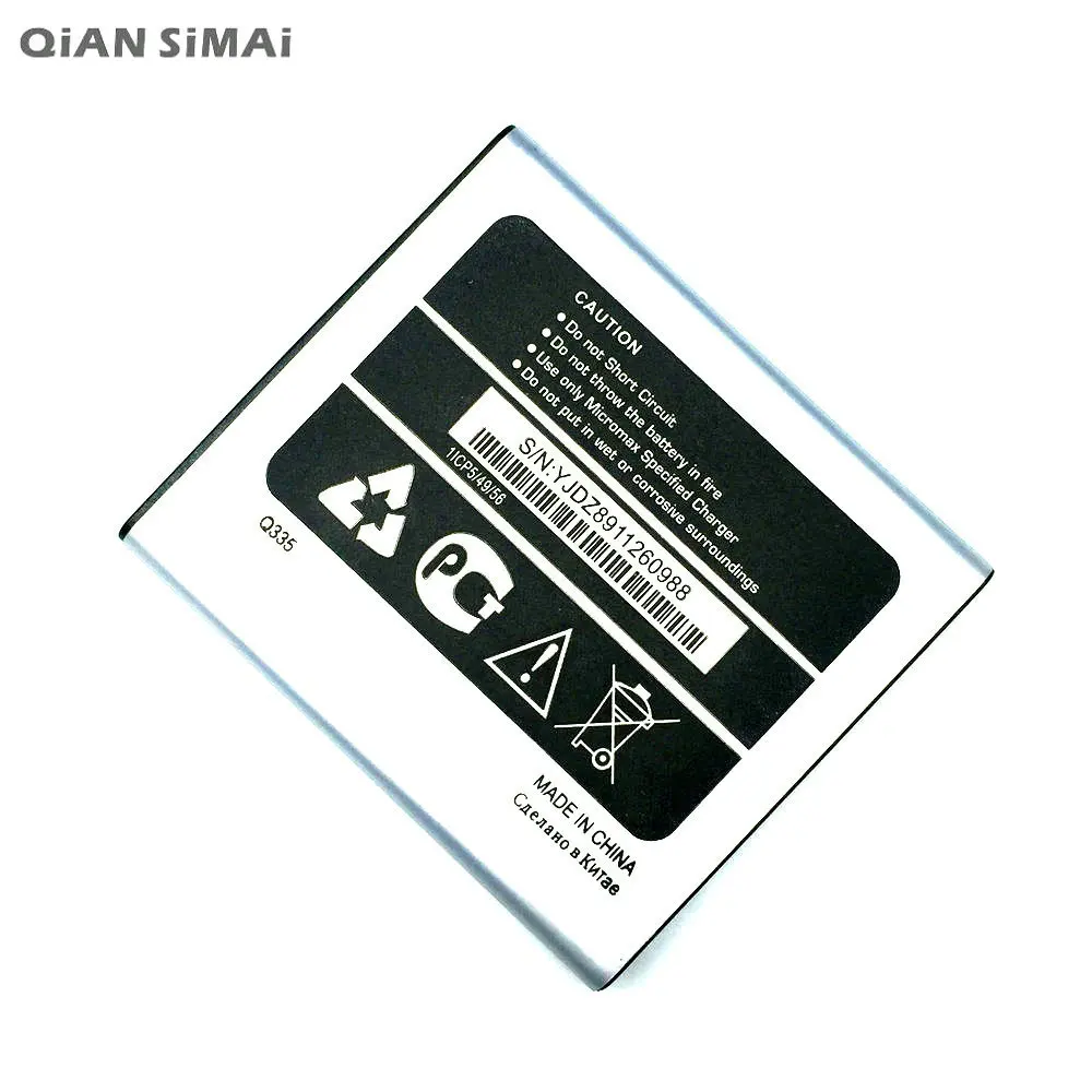 QiAN SiMAi высокое качество 1700mAh запасная батарея для мобильного телефона Micromax Q335 +