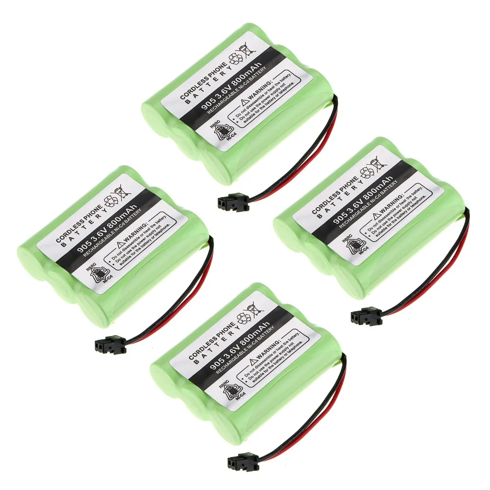 Новые 4 упаковки в комплекте! 800 мАч NI CD Аккумулятор для телефона Panasonic KX A36 P P501 Uniden