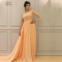 new arrival long sleeve sexy evening cheap dresses 2020 kafan arabic evening gown abiye dubai evening dress sexy formal dress