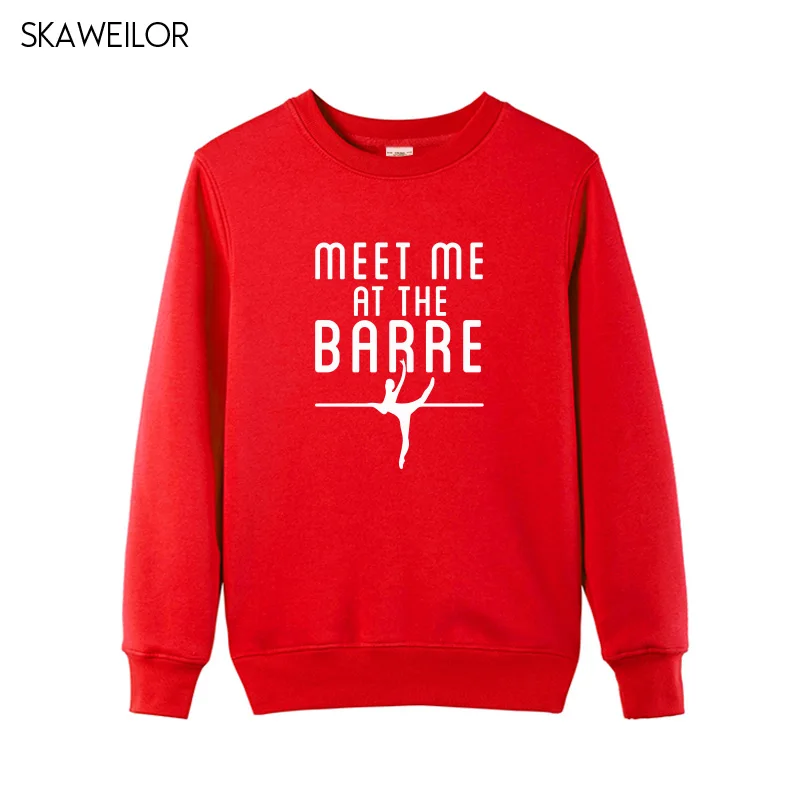 Балетки Meet Me At The Barre женские толстовки с забавным принтом топы длинными рукавами