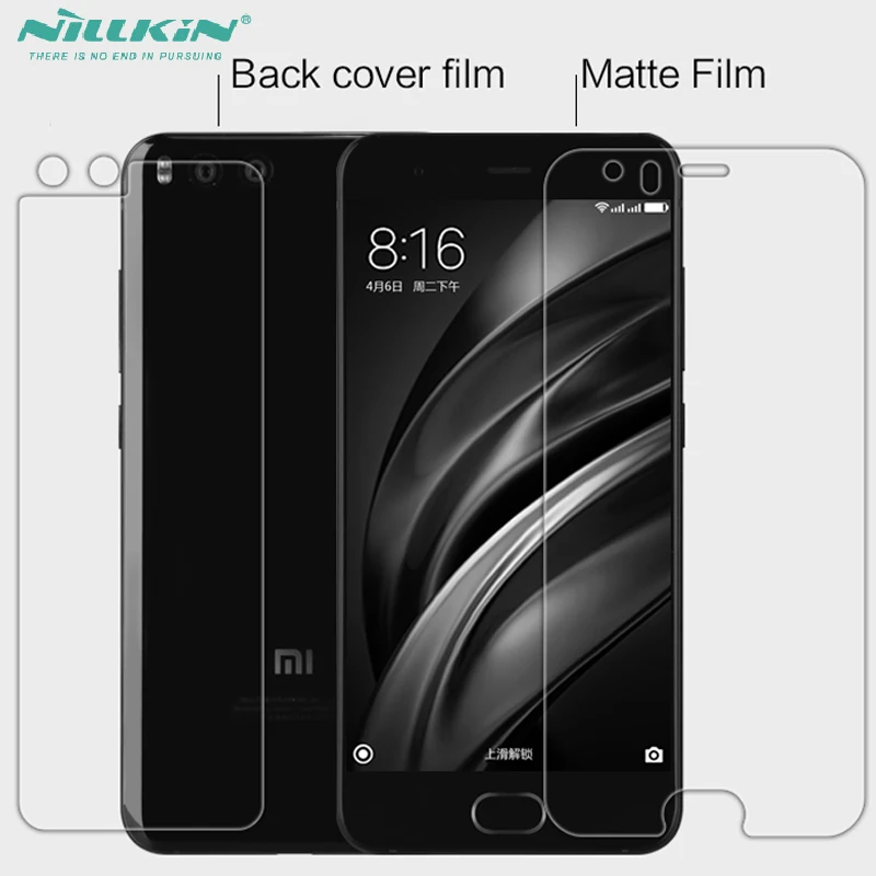Nillkin Высокая прозрачность/матовая защита для экрана xiaomi mi 6+ задняя пленка для xiaomi 6 mi 6 m6 задний Чехол Защитная пленка