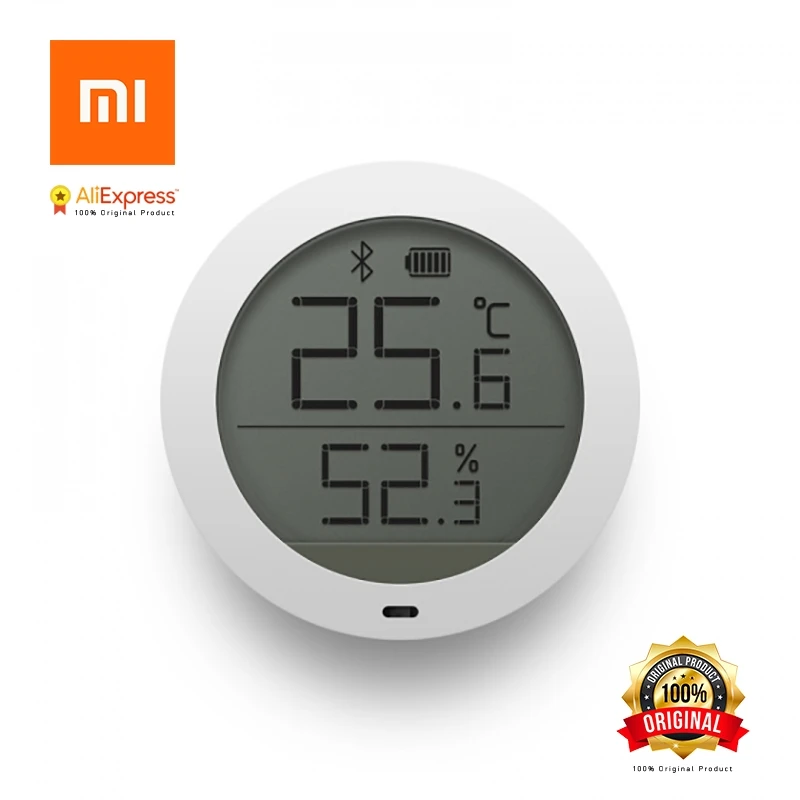 Xiaomi Оригинал Mi Bluetooth Гигрометр высокая чувствительность сенсора ЖК-экран