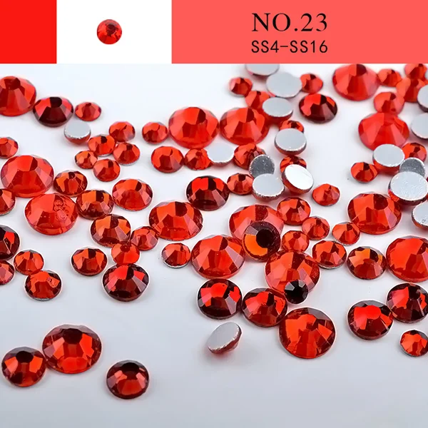 23 1 упаковка, разноцветные Стразы для ногтей с кристаллами AB Mix, разноразмерное стекло с плоской задней поверхностью, 3D аксессуары из драгоценных камней для ногтей, маникюрные украшения для ногтей - Цвет: 23