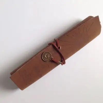 Творческий Винтаж Sailor Географические карты карандашом сумка кожа Roll Up пенал