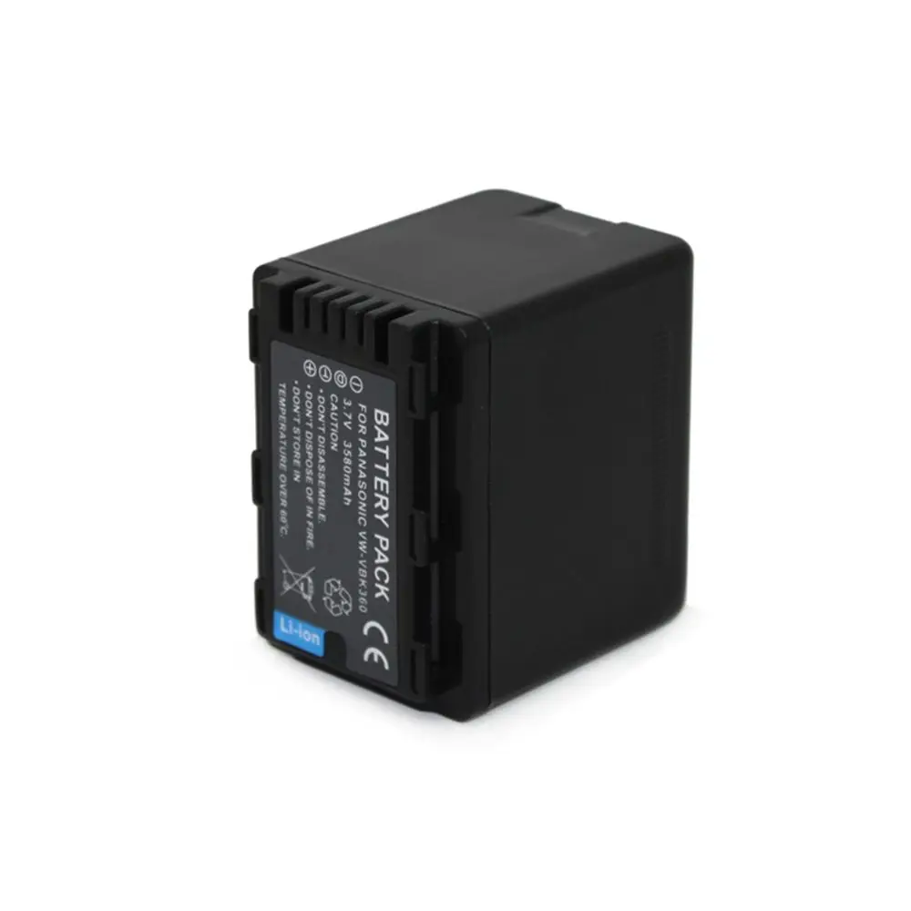 WHCYonline 2 шт. 3580 мАч VW-VBK360 VW VBK360 VWVBK360 Аккумулятор для камеры Panasonic HDC-TM90 TM80 SD60 H85 TM60 |