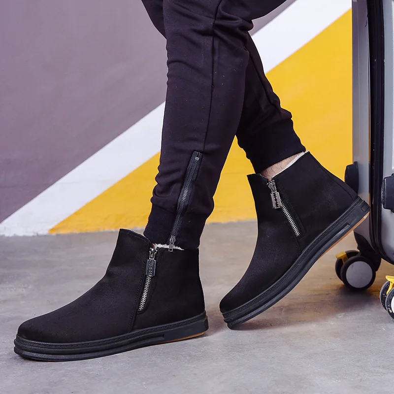 2016 Новый зимний мужской снег сапоги мужские ботинки хлопка теплый бархат