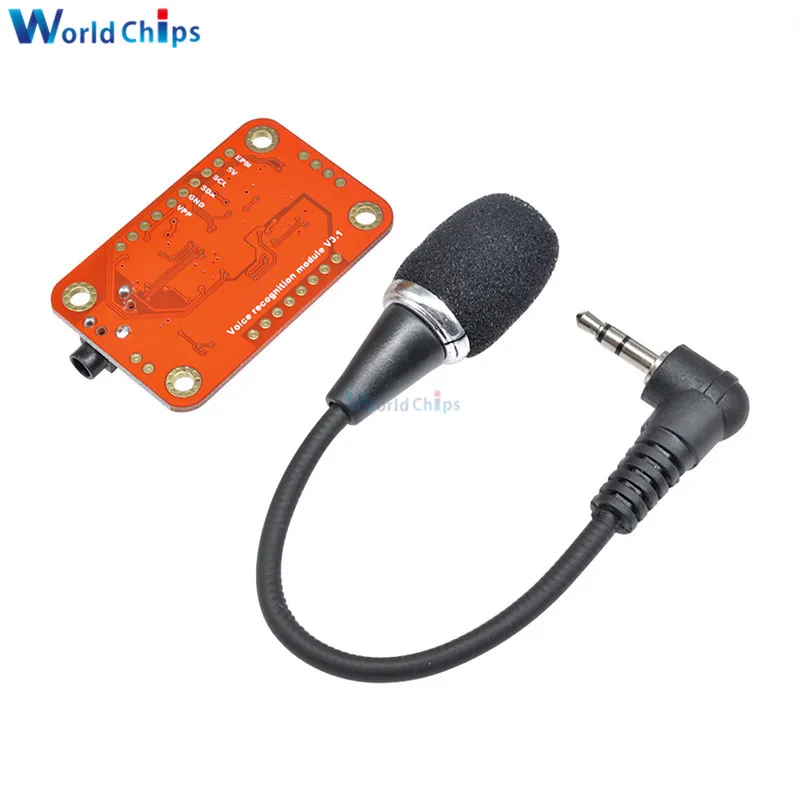 Модуль распознавания голоса V3 совместимый с Arduino поддерживает 80 видов постоянный