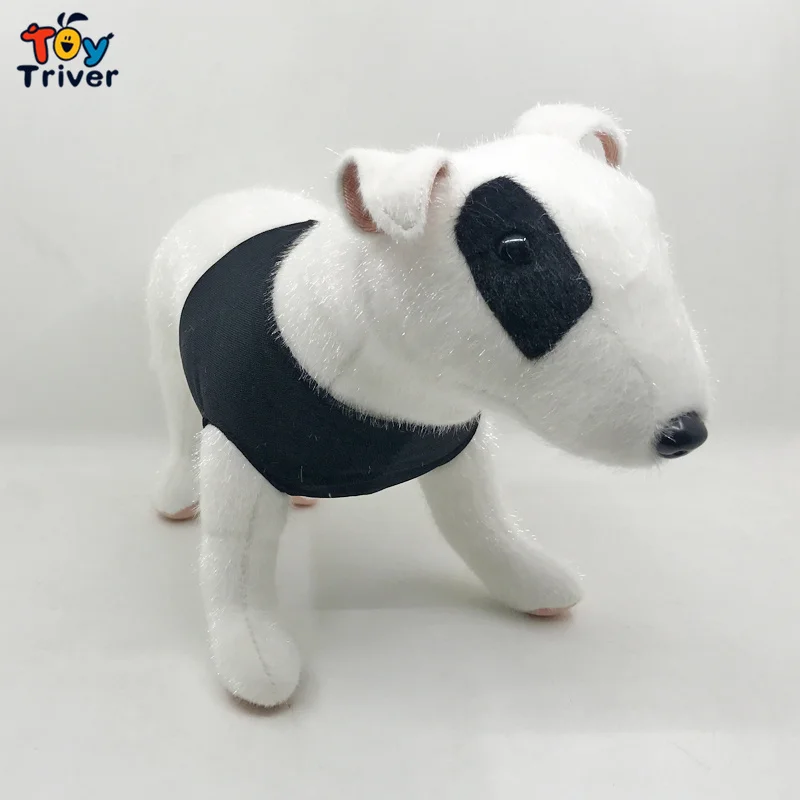 30 см бултерьер собака плюшевая игрушка тройник кукла младенец дети подарок на