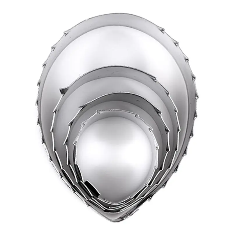 4 шт./компл. форма для печенья в форме листьев розы инструмент помадки украшение