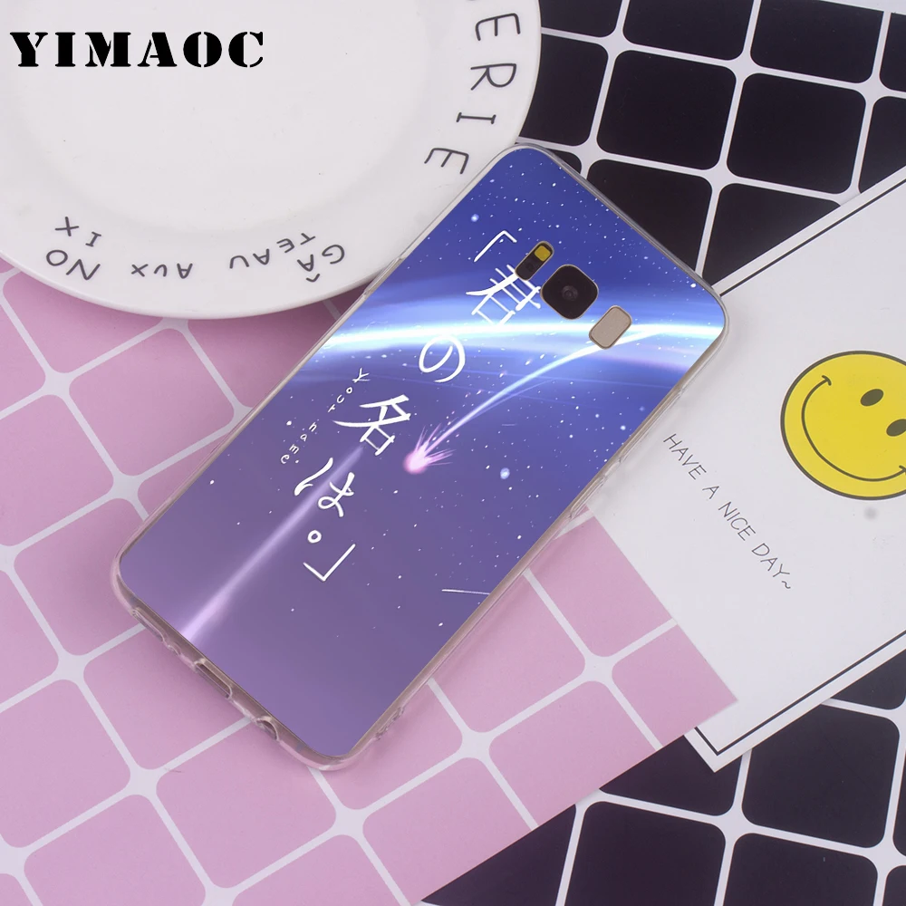 Imaoc kimi no nawa Анимация Аниме для samsung Galaxy A10 A20 A30 A40 A50 A70 A2 J4 J6 J7 J8 Core Duo Note 10 Plus Мягкий