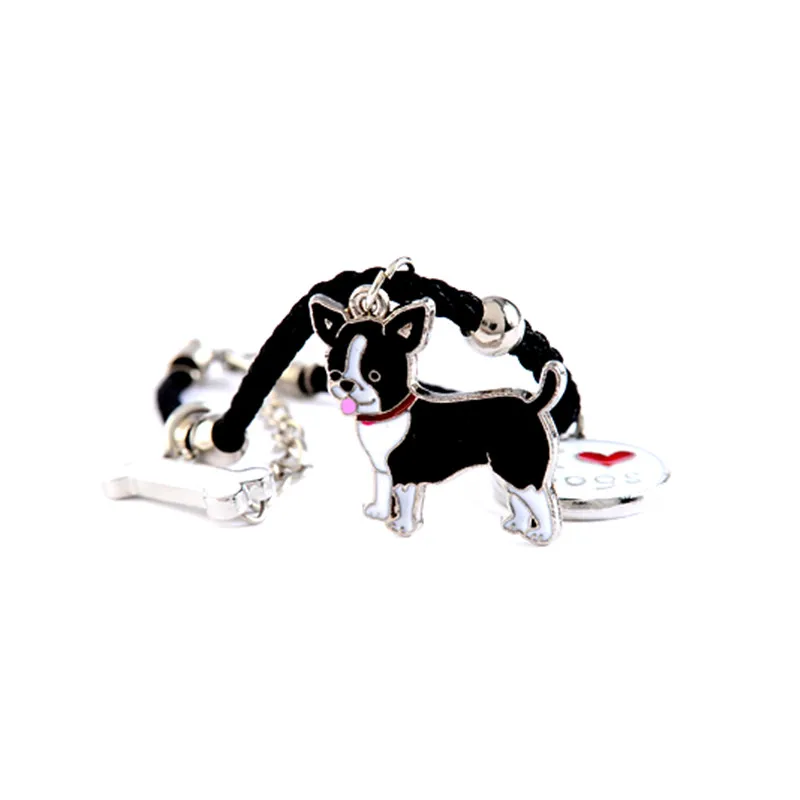 Симпатичные Чихуахуа шарм браслеты подвеска собака вручную контактного провода