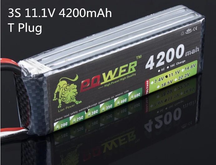 Фиолетовый LION POWER 3S 11,1 v 1500mAh 4200mah 5200mah Lipo батарея T/XT-60 Rc вертолет/автомобиль/лодка RC игрушки 3S 11,1 Li-Po battey 2200mah - Цвет: Фиолетовый