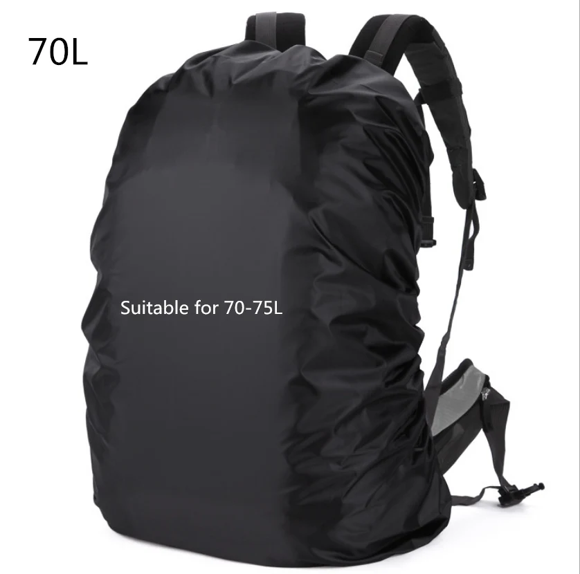 70L Black Mount Chain 20-80L регулируемый водонепроницаемый рюкзак с защитой от пыли дождевик Портативный Сверхлегкий плечевой защита наружные инструменты для пешего туризма - Цвет: 70L Black