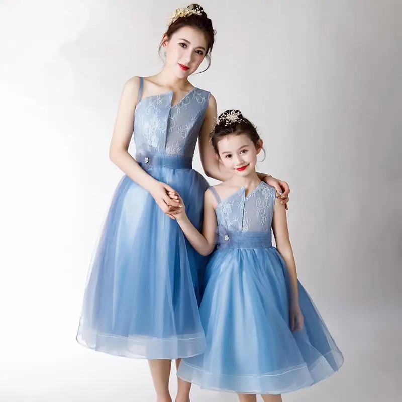 Платья для мамы и дочки свадебная одежда платье бальное вечернее одинаковые