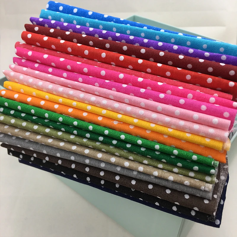 20pcs 25x25cm Mixed Cotton Printed Fabric Cloth Sewing Quilting Fabrics for Patchwork Needlework DIY clothe Handmade Accessories | Дом и сад