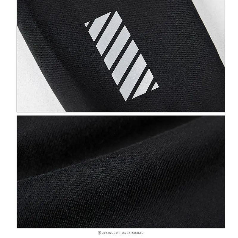 2018 New Fashion Men Sweatpant Black Trouser Pant Casual Cotton Mid Drawstring Loose High Quality Zipper Wei Pants 18005 | Мужская