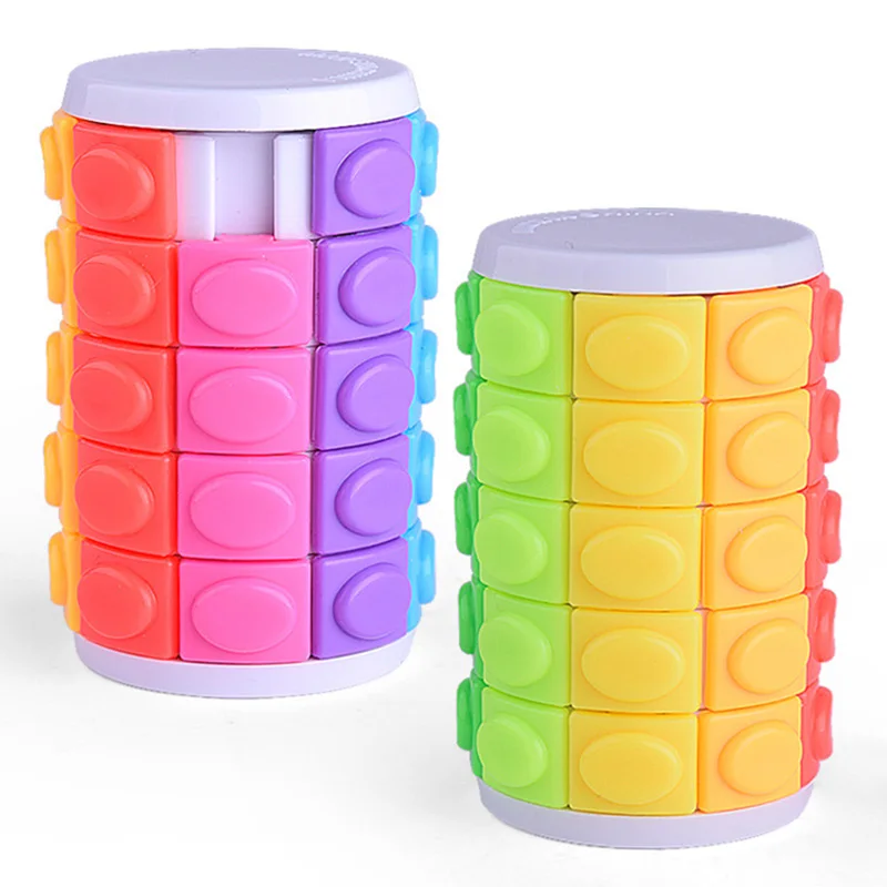 Красочная пятислойная Волшебная башня X Cube пазл вращающаяся игрушка слайд для