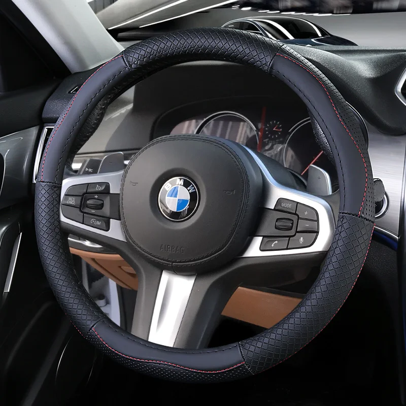 Верхний слой кожаный руль чехлы для BMW 3 серии седан asloon wagon touring M3 320I 325I E90/E91/E92/E93