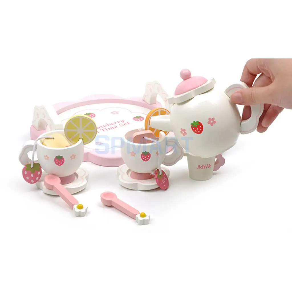 Миниатюрный Кукольный домик деревянный клубничный тематический послеобеденный