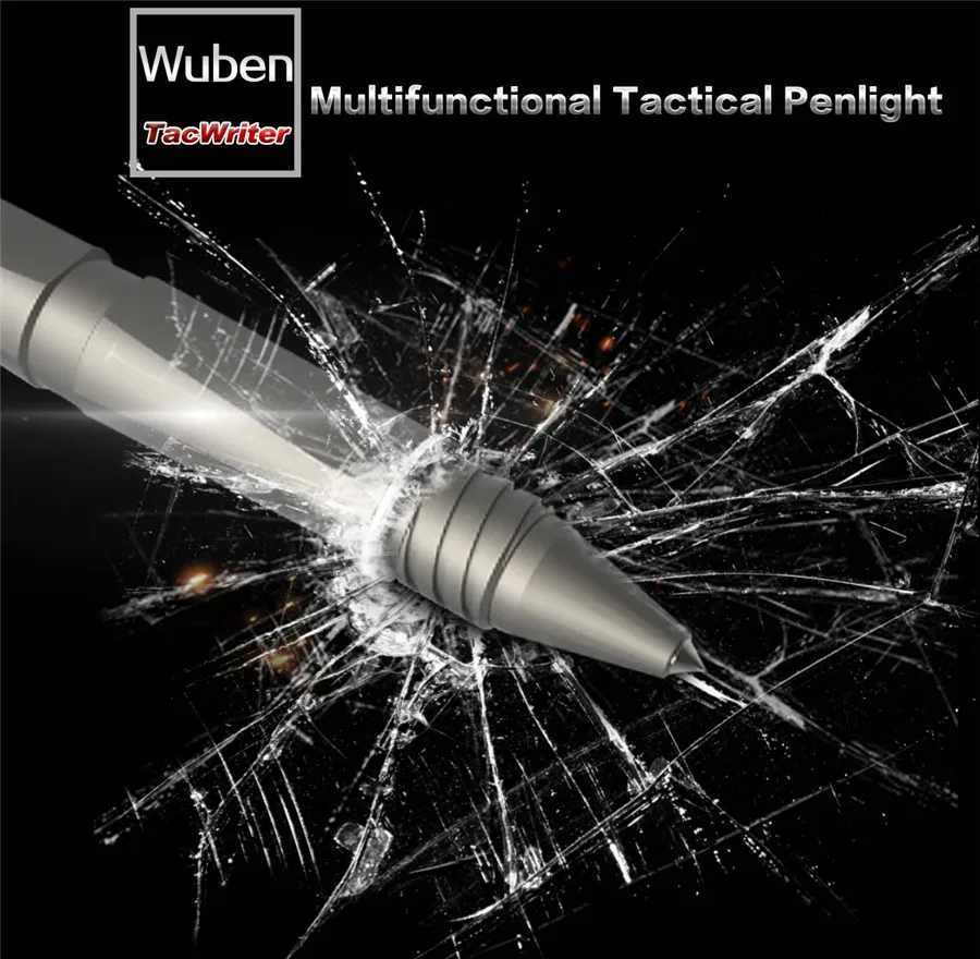Wuben TP10 конический вольфрамовый стальной защитный 10180 перезаряжаемый Cree светодиодный фонарик Германия Шнайдер 39 запасной пишущий фонарик
