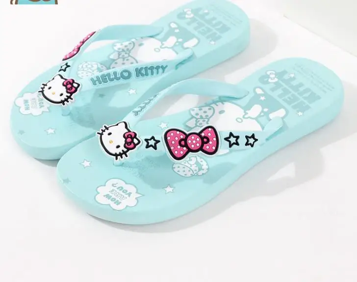 light blue Летние вьетнамки; модные домашние шлепанцы для девочек; летние пляжные песочные Вьетнамки; XQ01 - Цвет: light blue