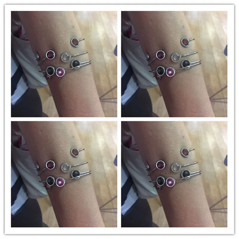 Высококачественные браслеты и обручи с австрийскими кристаллами золотого цвета