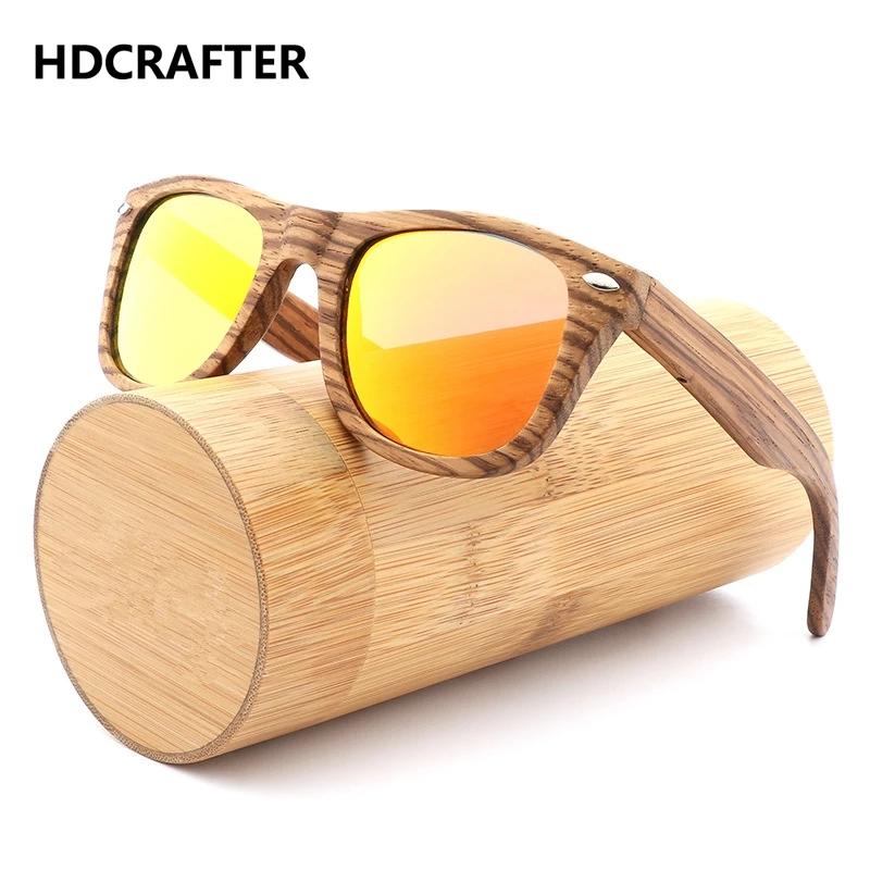 Женские деревянные солнцезащитные очки HDCRAFTER классические поляризационные в