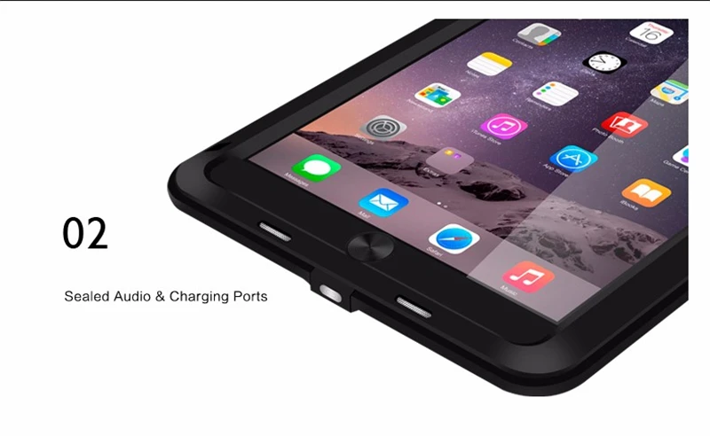 Чехол Love Mei для iPad Air 1 2, Алюминиевый противоударный чехол для iPad Air 2 1, жесткий водонепроницаемый чехол для iPad Air 1 2