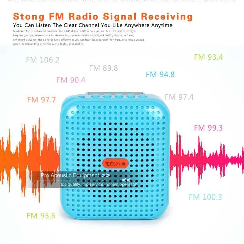 Перезаряжаемые Портативный усилитель громкий динамик Мегафоны голосовой