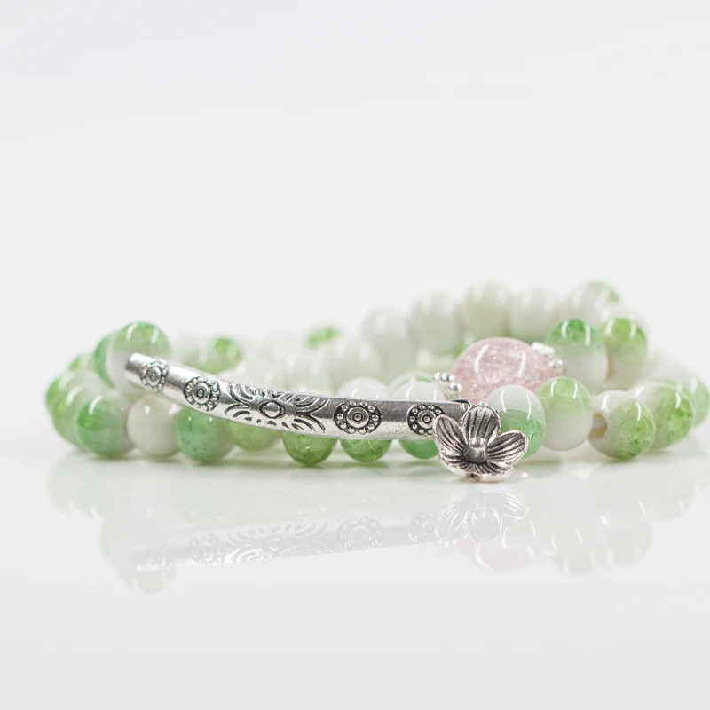 12 шт./лот простой стиль очаровательные браслеты для женщин керамические бусины